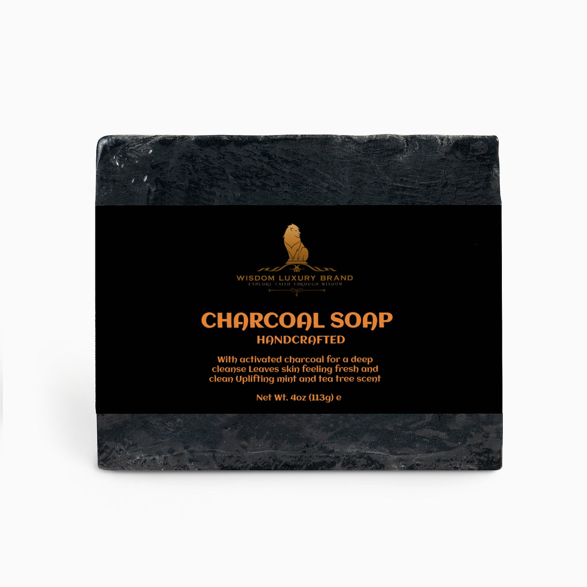 Charcoal Soap | Activated Charcoal, Peppermint & Tea Tree | Deep Pore Cleanse