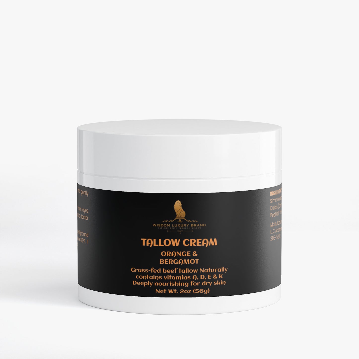 Tallow Cream Orange & Bergamot