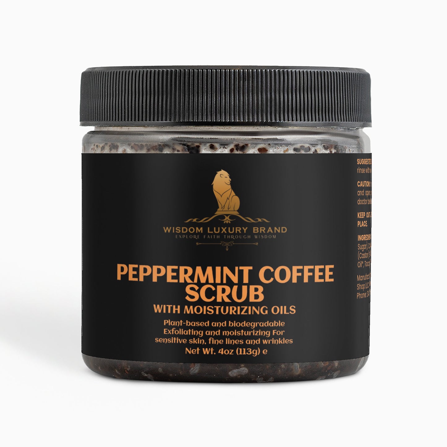 Peppermint Coffee Scrub