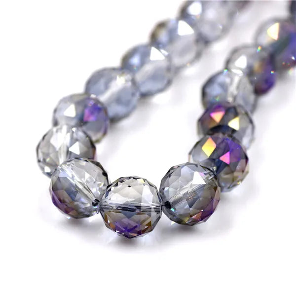 Crystal Beads Jewelry 16mm Glass Round Ball 10pcs/lot Faceted Loose Lampwork Beading For DIY Needlework Accessories