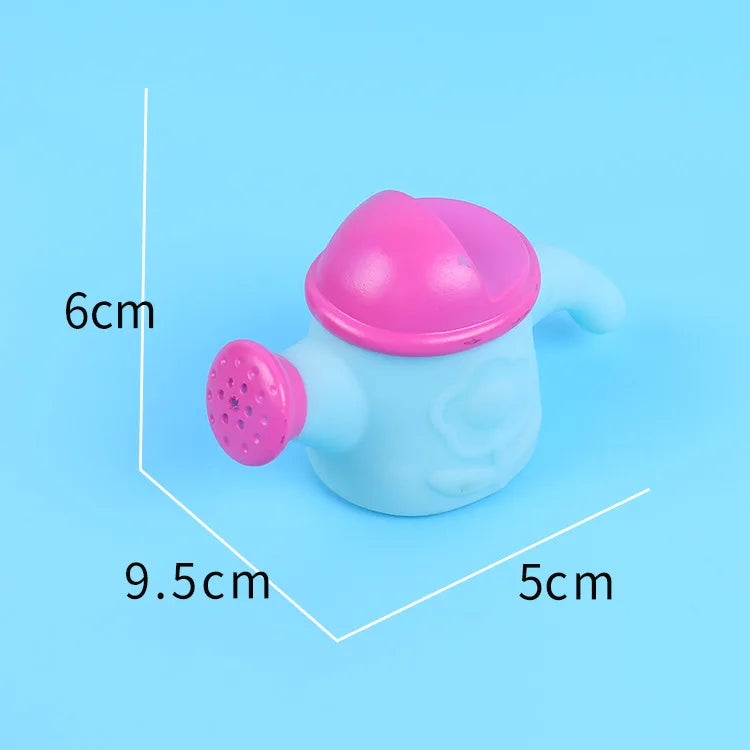 Baby Bath Toys Soft Rubber Water Spray Colorful Animals Model Squeeze Sound Spraying Beach Bathroom Toys for Infant Kids Gift