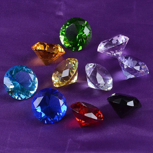 Crystal Glass Marbles Diamond 30mm Crafts Ornament Jewelry Home Decor Accessories Gift