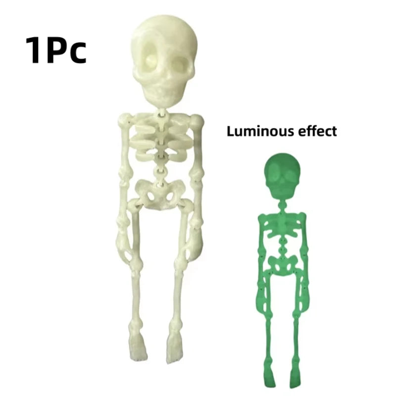 1Pc Magnetic Poseable Skull Fridge Magnet Funny Halloween Gift Easter Kitchen & Dining Decor Home Accessory, Quirky Decor