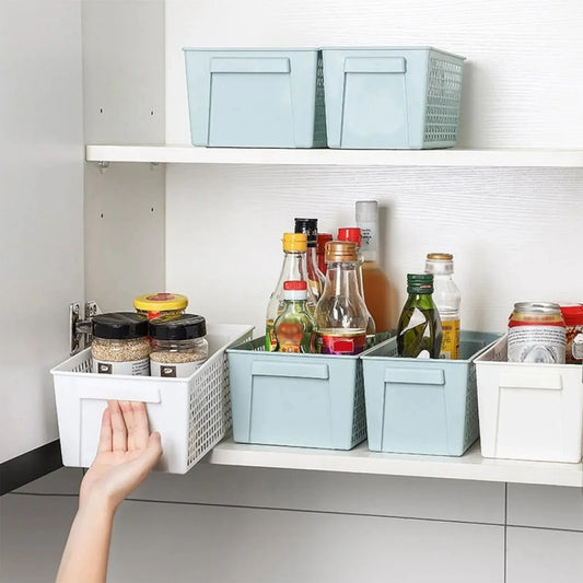 Household Storage Basket Classic Modern Organization Basket Bottom Non-Slip Easy To Disassemble Suitable For Kitchen Ba'Troom