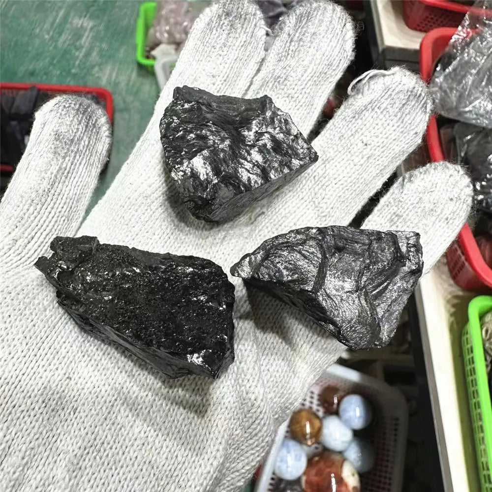 Natural Raw Elite Shungite Quartz Stones Rough Rock Crystals Metaphysical Reiki Healing Size Energy Healing Stone