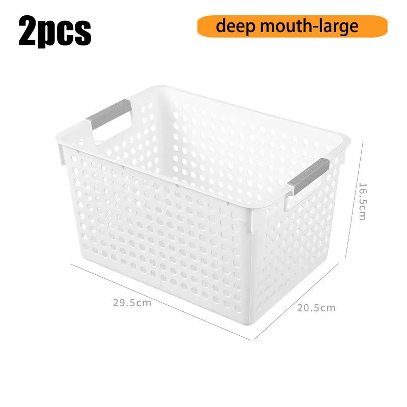 Household miscellaneous items storage basket snack toy storage box plastic shelf kitchen tabletop minimalist storage box