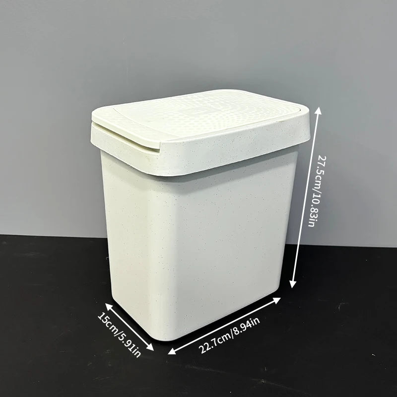 Odor Proof Diaper Pail Household Trash Can with Pop-Up Lid for Bedroom Bathroom Living Room Kitchen - Eco-Friendly Waste Bin