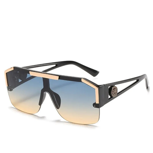 1/2PCS Men And Women Oversized Square Fashion Sunglasses Sports Driving Glasses Gradient Colored Sunglasses Uv400 2023