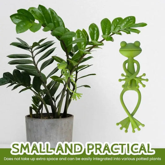 1/3/5 Pcs Frog Plant Stand Plant Tie Cute Flower Pot Hugger Plant