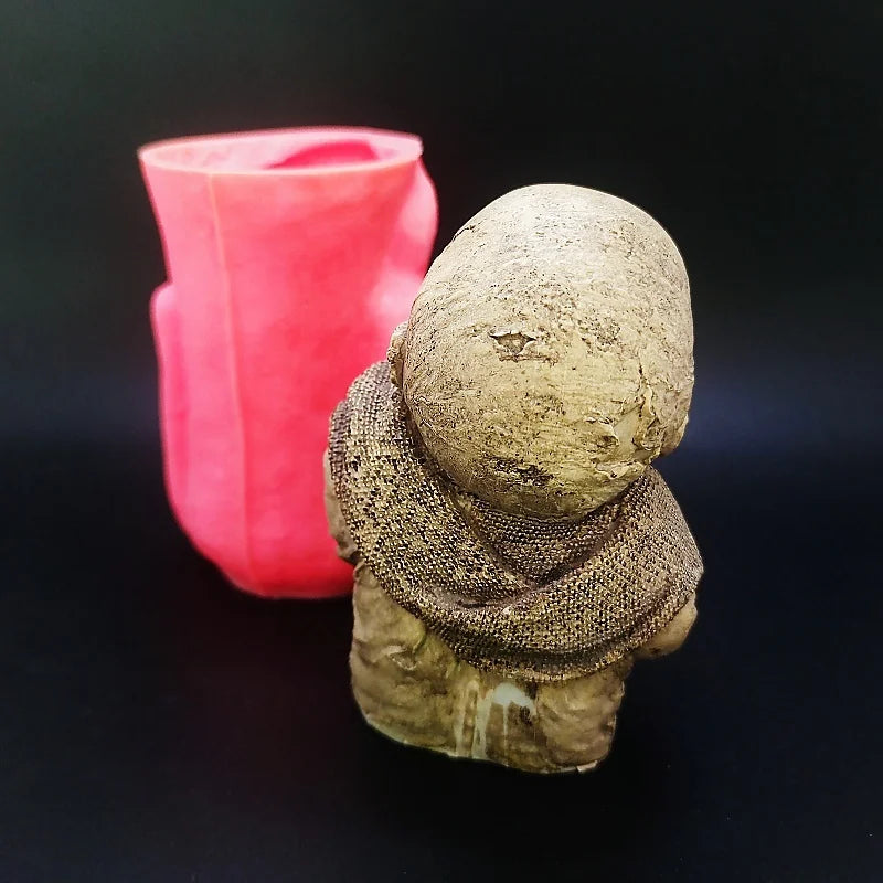 Silicone mold horror bloodthirsty zombie DIY candle resin plaster handicraft Halloween decoration tool