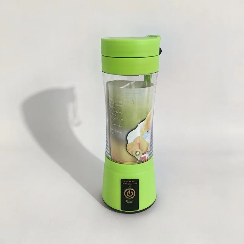 New Mini Portable Blender Bottle USB 6 Blades Fruit Fresh Juicer Smoothies Mixer Machine Crusher Food Processor for Kitchen