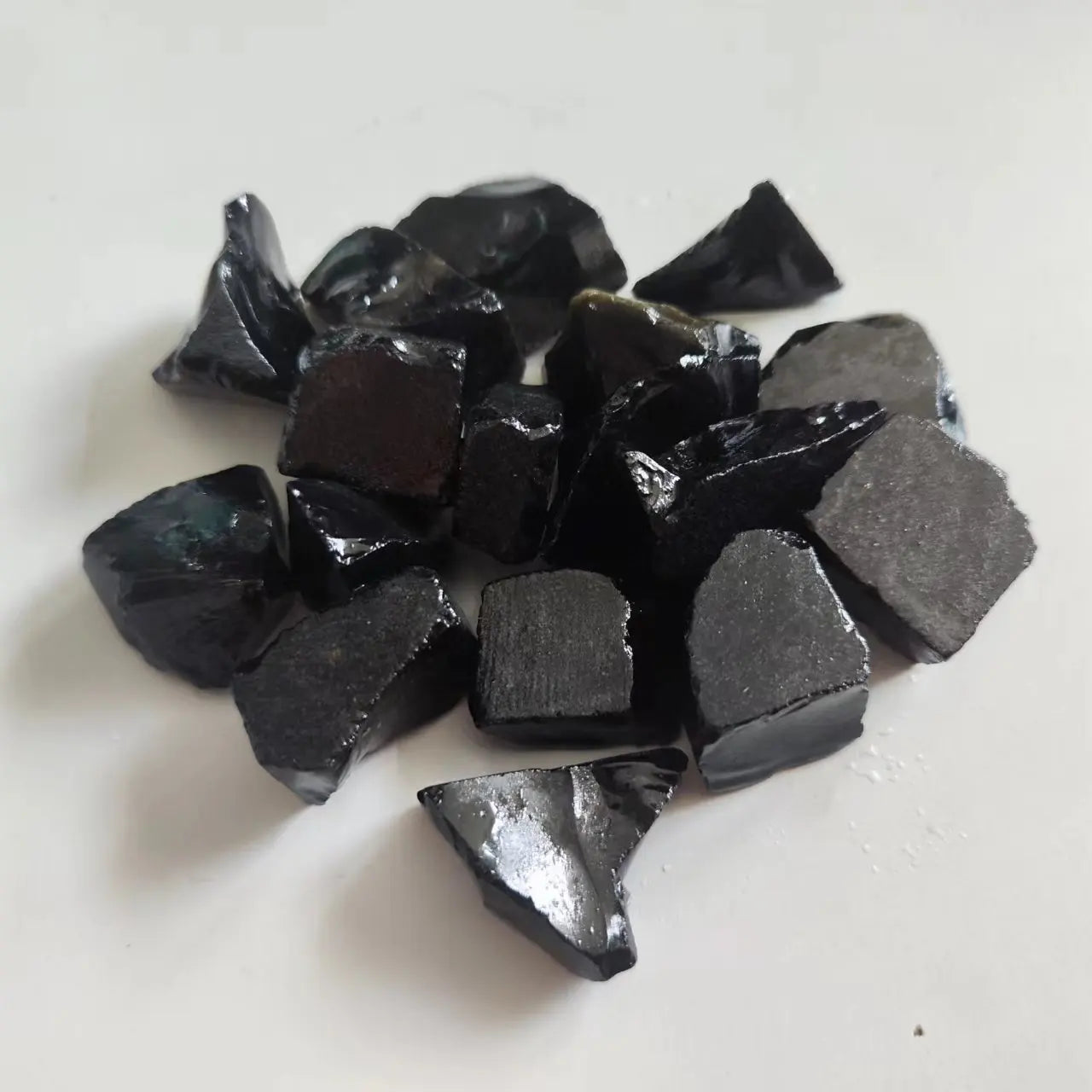 Natural Obsidian Irregular Healing Black Crystals Stones Mineral Rock Specimen Decoration Energy Healing Stone