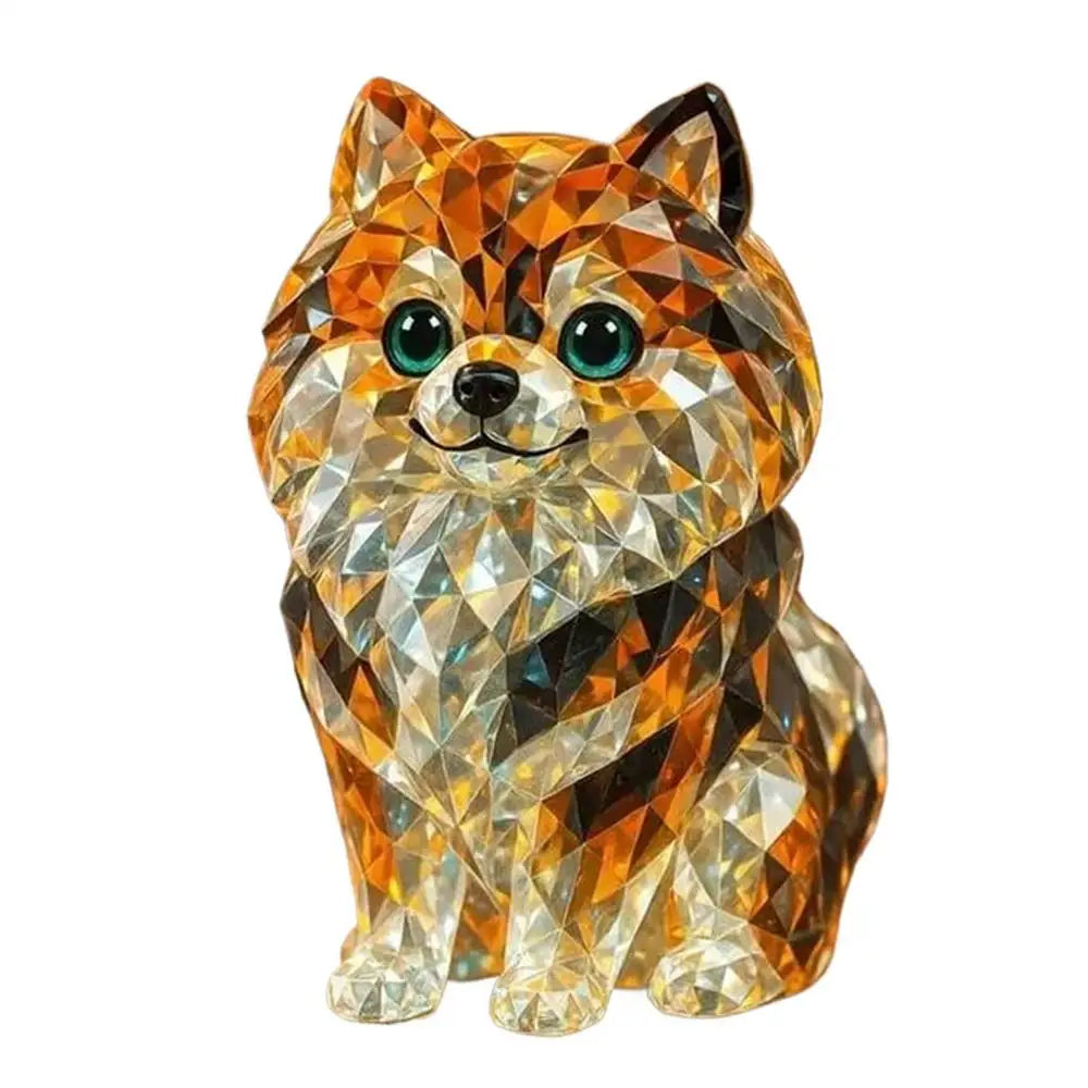 Crystal Figurine Animal Styles Collectible Figurines Handcrafted Collectibles Portable Space-Saving Sculpture For Table Desk