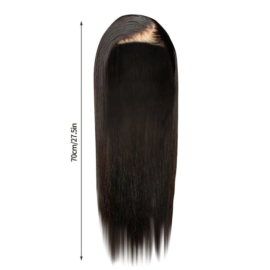 Lace Front Human Hair Wig – Pre-Pulled Baby Hair, Glue Free, 20 Inch