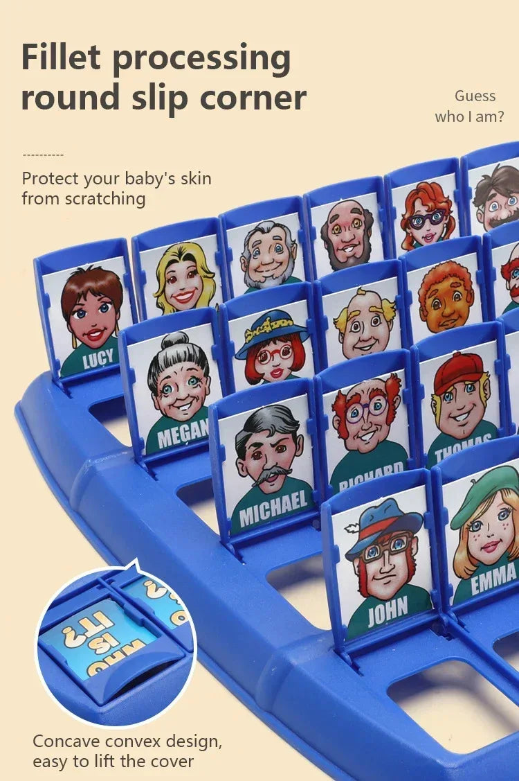 Guess Who I Am Board Game Toy Parent-child Friend Interaction Game Children's Logical Reasoning Puzzle Toys for Boy Girl Gifts