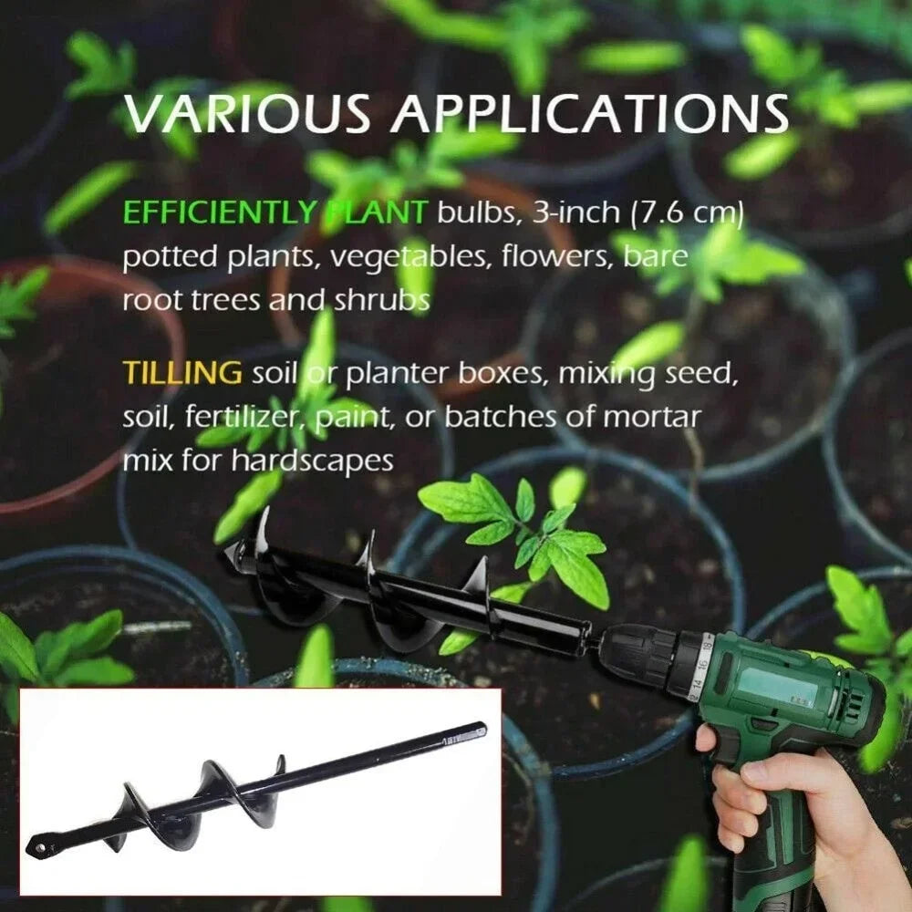 Hand Drill Charge Electric Drill Ground Bit Irrigating Planting Auger