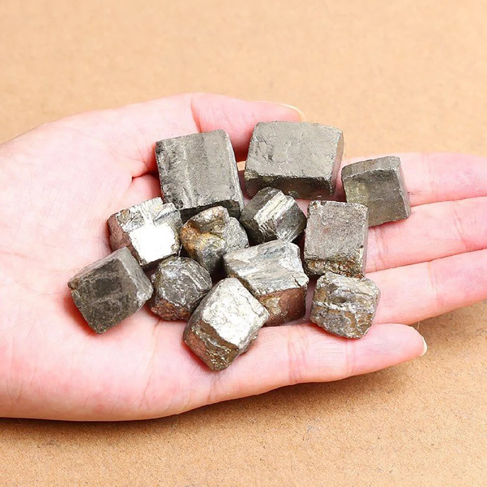 Raw Stone Crystal Set 1.6-2.4" Natural Rock Minerals Specimens Collection Decorative Amethyst Aroma Diffuser Stone