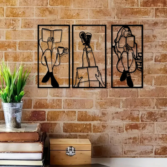 3PC Minimalist Abstract Women Wall Art Line Art Wall Art Decoration Single Line Women Home Hanging Wall Art Decoration