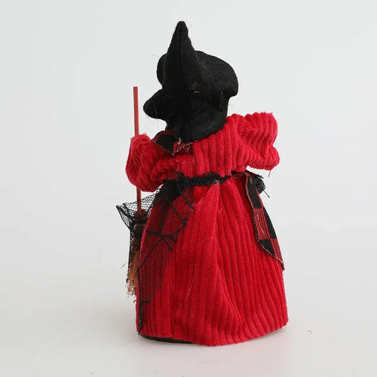 3pc/Set Halloween Broom Witch Pendant Decor Props Scary Haunted House Bar Home Festival Party Decoration Hanging Witch