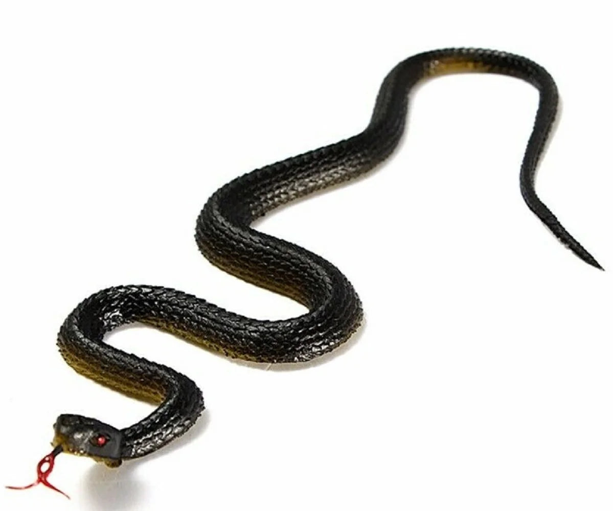 1pcs Rubber Fake Snake 45cm Realistic Fake Snake Prank Trick North US Green Anaconda Scary Halloween Party Accessories