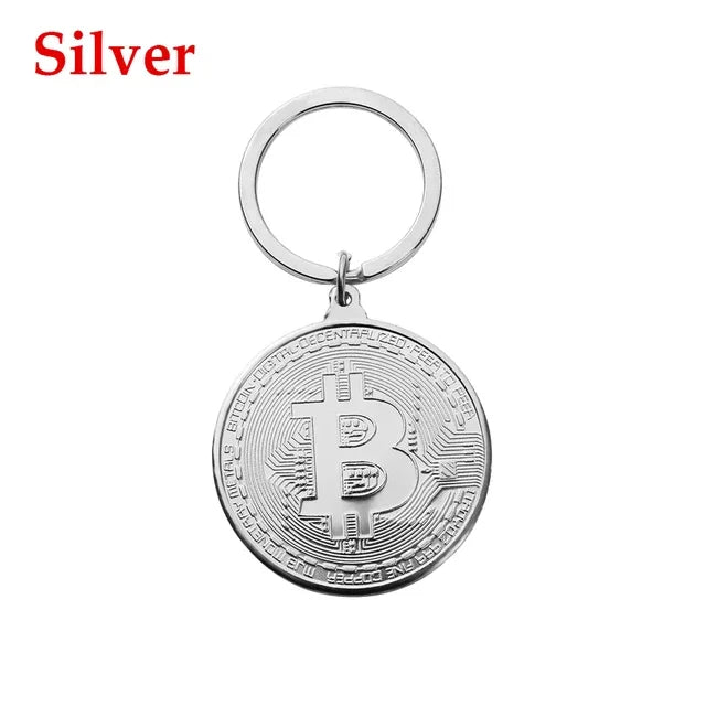 Gold/Silver Plated Bitcoin Collectible copy Coin Pirate Treasure Coins Props Toys For Halloween Party Cosplay Non-currency