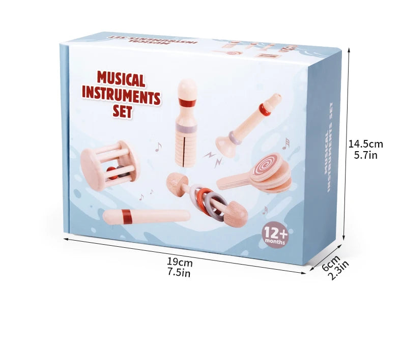 Baby Music Toys Montessori Wooden Toys Child Percussion Instruments Early Educational Toys Birthday Gifts for Toddlers Girl Boy