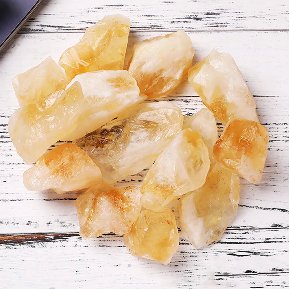 Natural Citrine Crystal Stones Minerals Landscape Rock Specimen Mineral Decorative Bulk Irregular Shape Raw Stone Home Decor