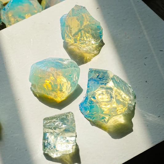 1PC Raw Opalite Rocks Rough Opal Crystal Stone for Collection Decoration Tumbling Wicca Reiki Healing Crystals Home Decor