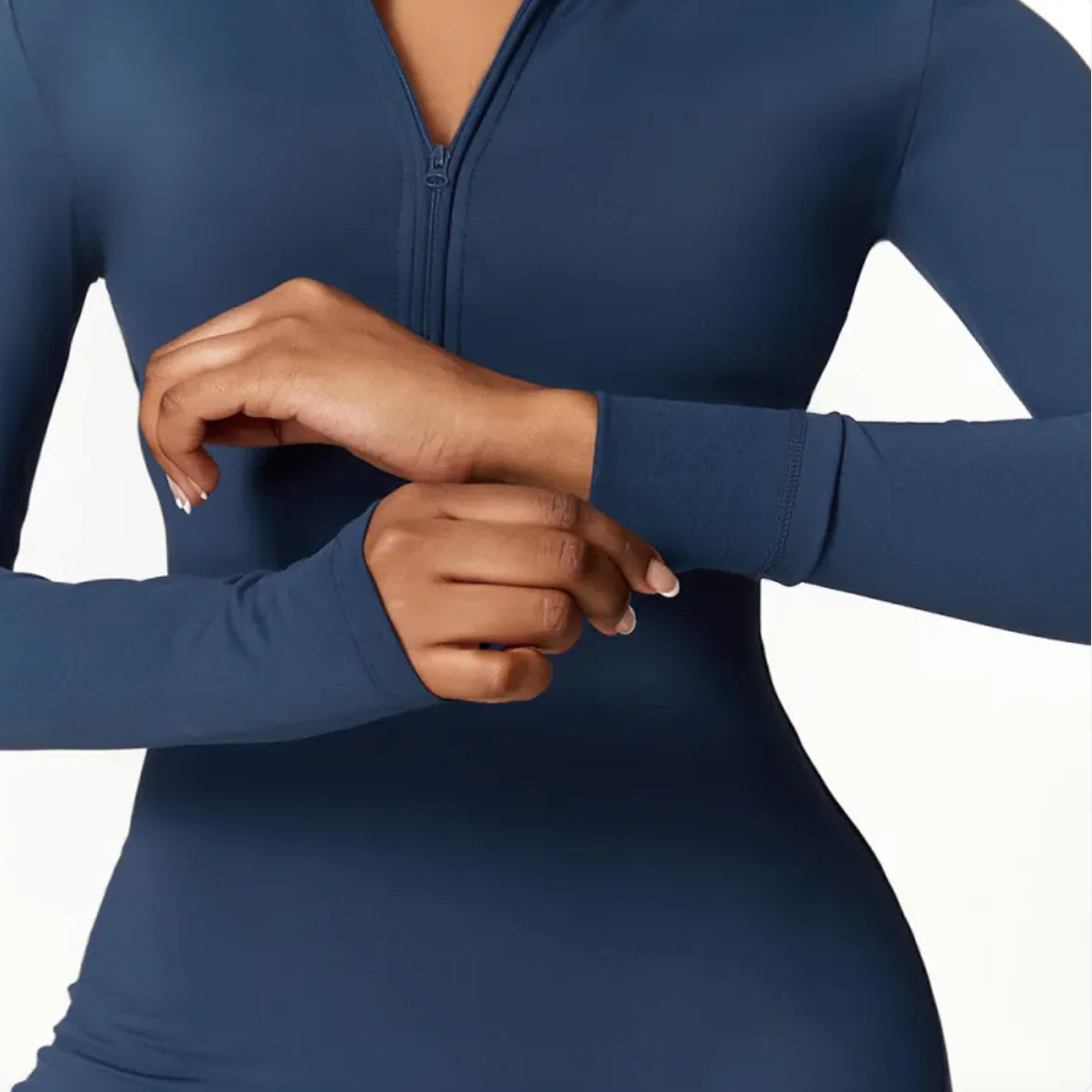 Warm Zipper Yoga Jumpsuit