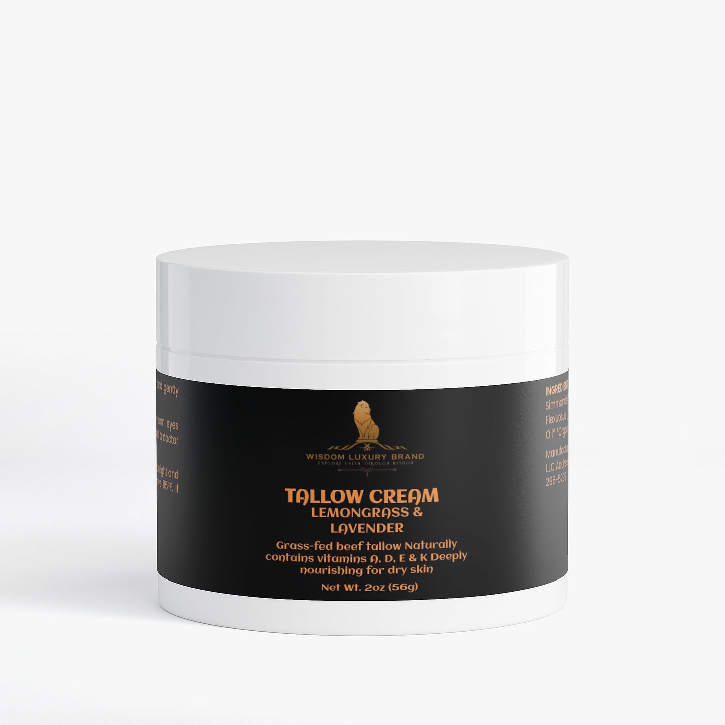 Tallow Cream Lemongrass & Lavender