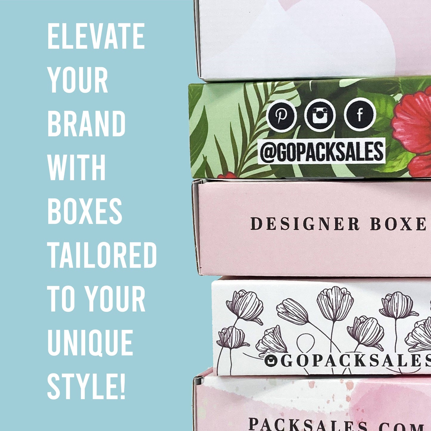 Box Design With Logo Print (Pack Of 25 Boxes)