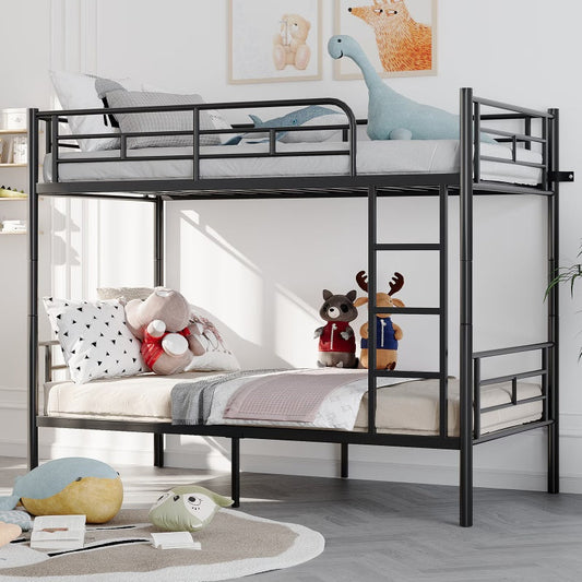 Metal Bunk Bed for Kids | Space-Saving Twin Over Twin Bed Frame