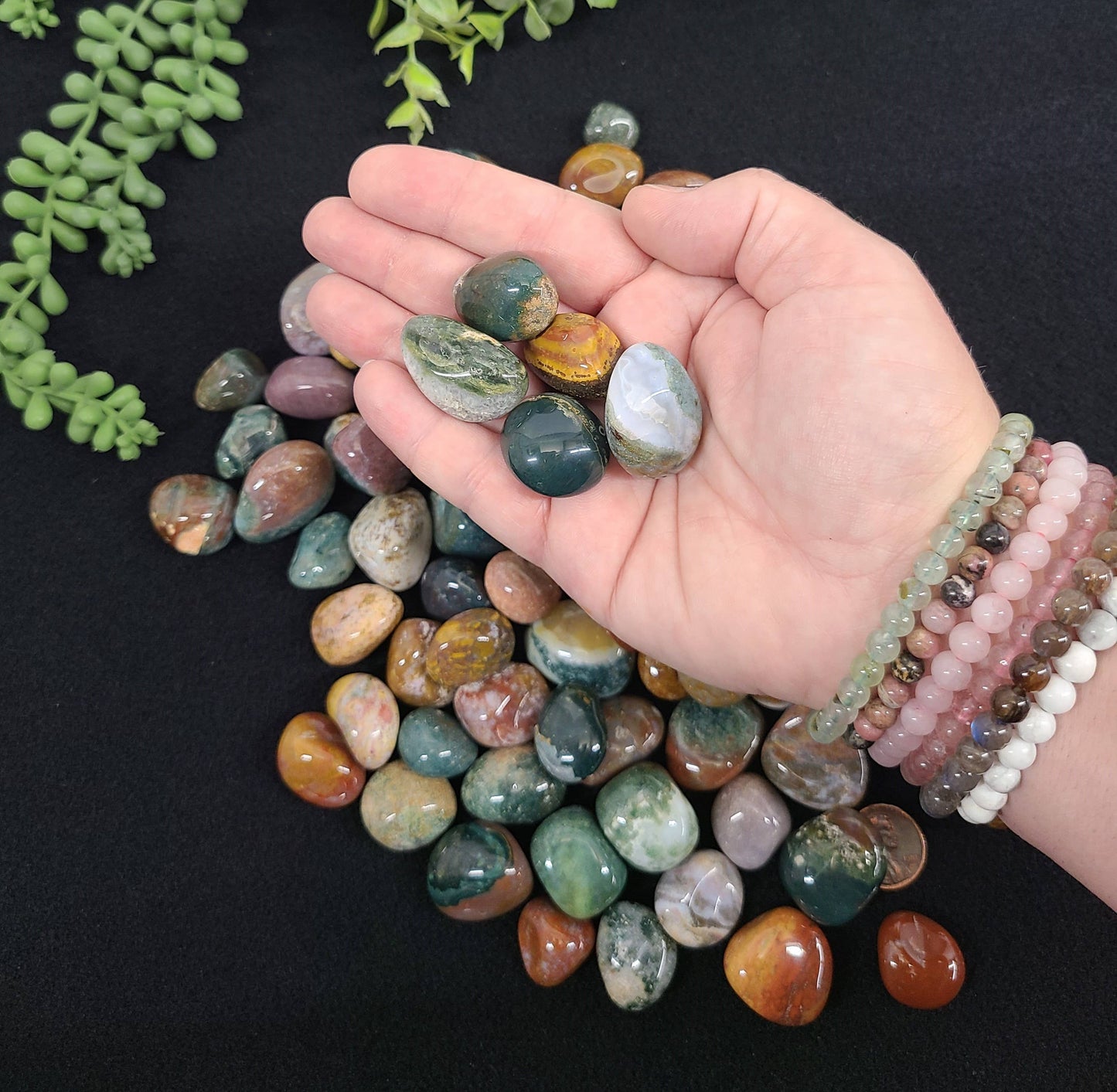Ocean Jasper Tumbled Stone (0.5kg/1.1lbs) 20-25mm