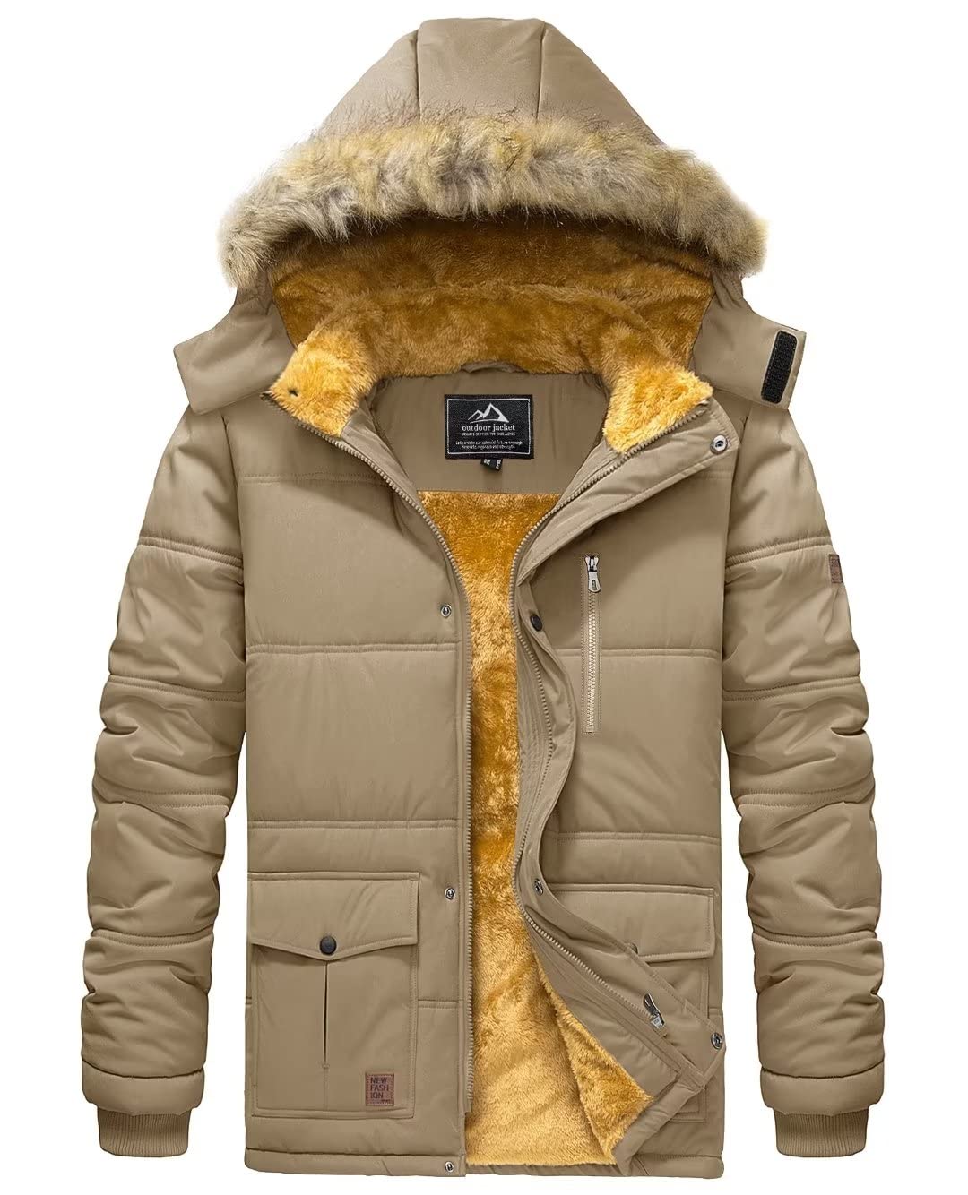 Men's Windproof Hooded Winter Jacket