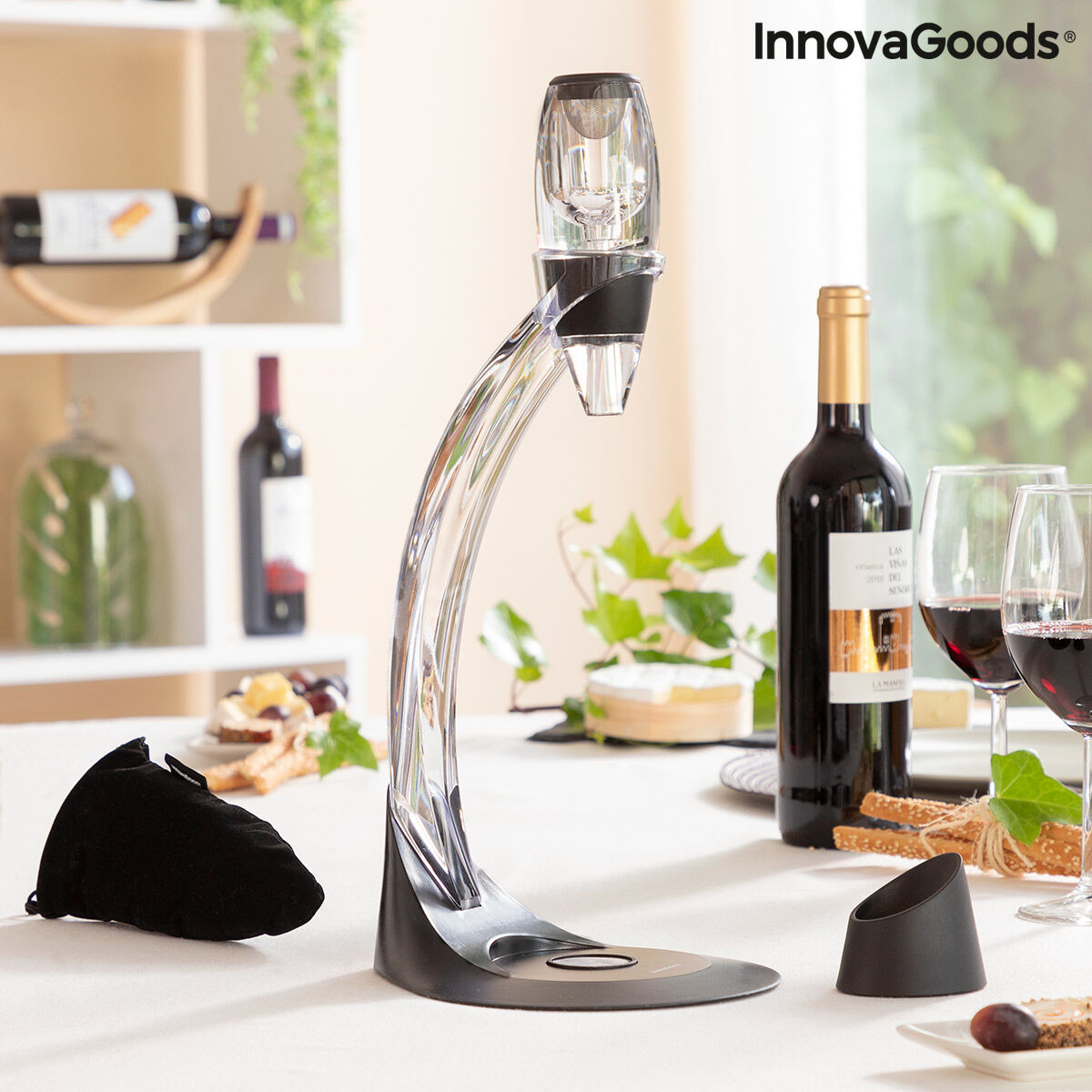 Professional Wine Aerator with Tower Stand and Non-Drip Base Winair