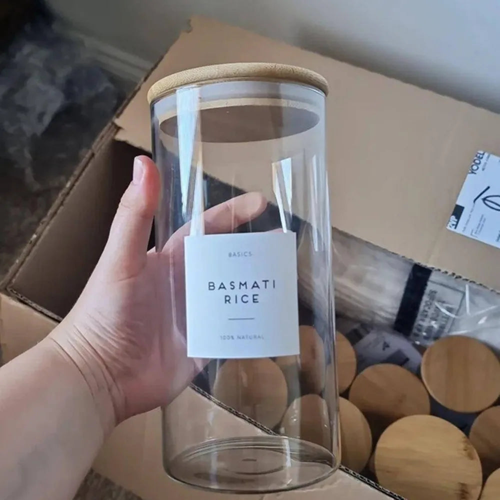 Waterproof Matt Vinyl, Personalized Pantry Labels, Basic,HERBS and Spices, Printed, Custom Labels