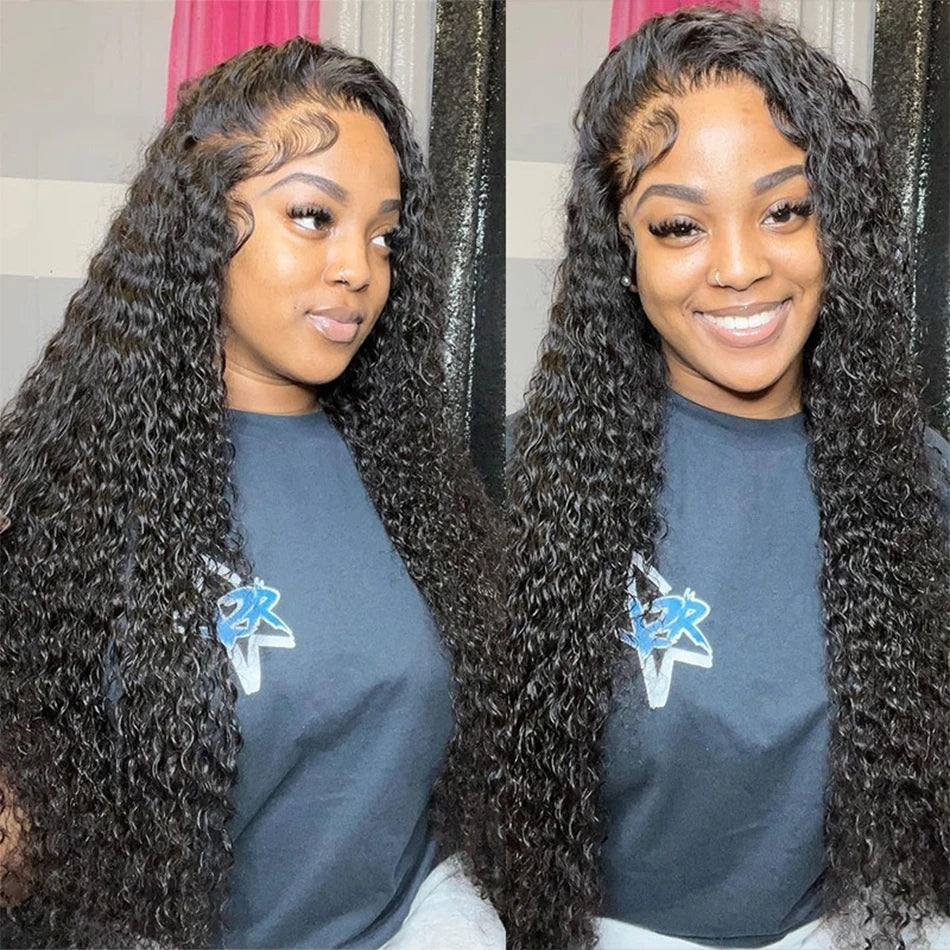 Lace Frontal Only 13x4 Water Wave Closure Human Hair Brazilian Lace Frontal Closure Deep Wave Straight Lace Front Closure Only