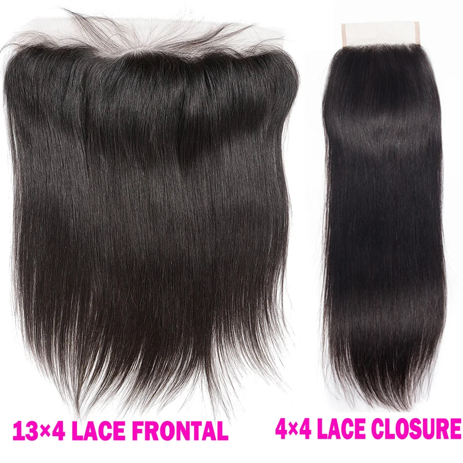 Lace Frontal Only 13x4 Water Wave Closure Human Hair Brazilian Lace Frontal Closure Deep Wave Straight Lace Front Closure Only