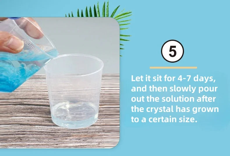 Crystal growing model, science kit, a variety of colors of crystal selection, educational STEM toys, gifts for boys and girls