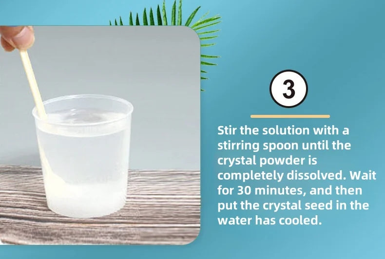 Crystal growing model, science kit, a variety of colors of crystal selection, educational STEM toys, gifts for boys and girls