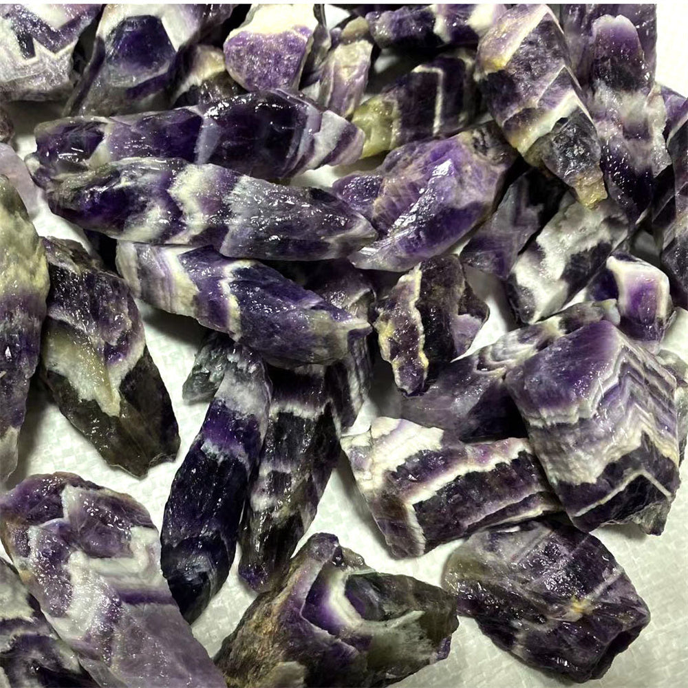 Natural Beautiful Dream Amethyst Crystal Rough Stone Specimens Energy Healing Crystals Mineral Specimen