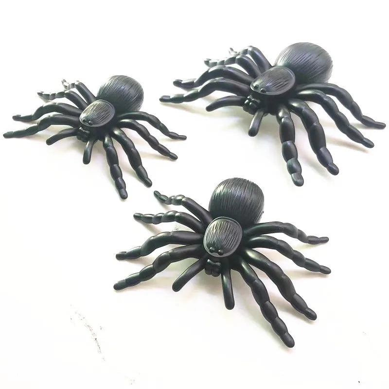 Black Spider Halloween Decoration Supplies Festival Supplies Funny Prank Toys Useful Decoration Realistic Prop