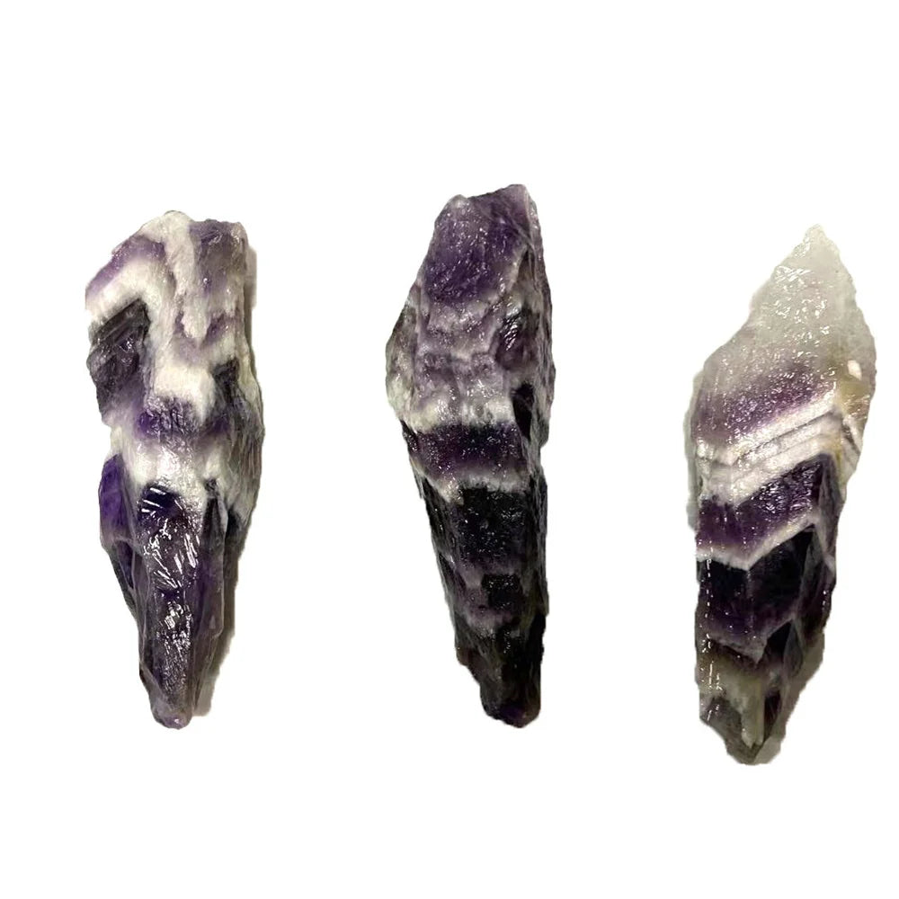 Natural Beautiful Dream Amethyst Crystal Rough Stone Specimens Energy Healing Crystals Mineral Specimen