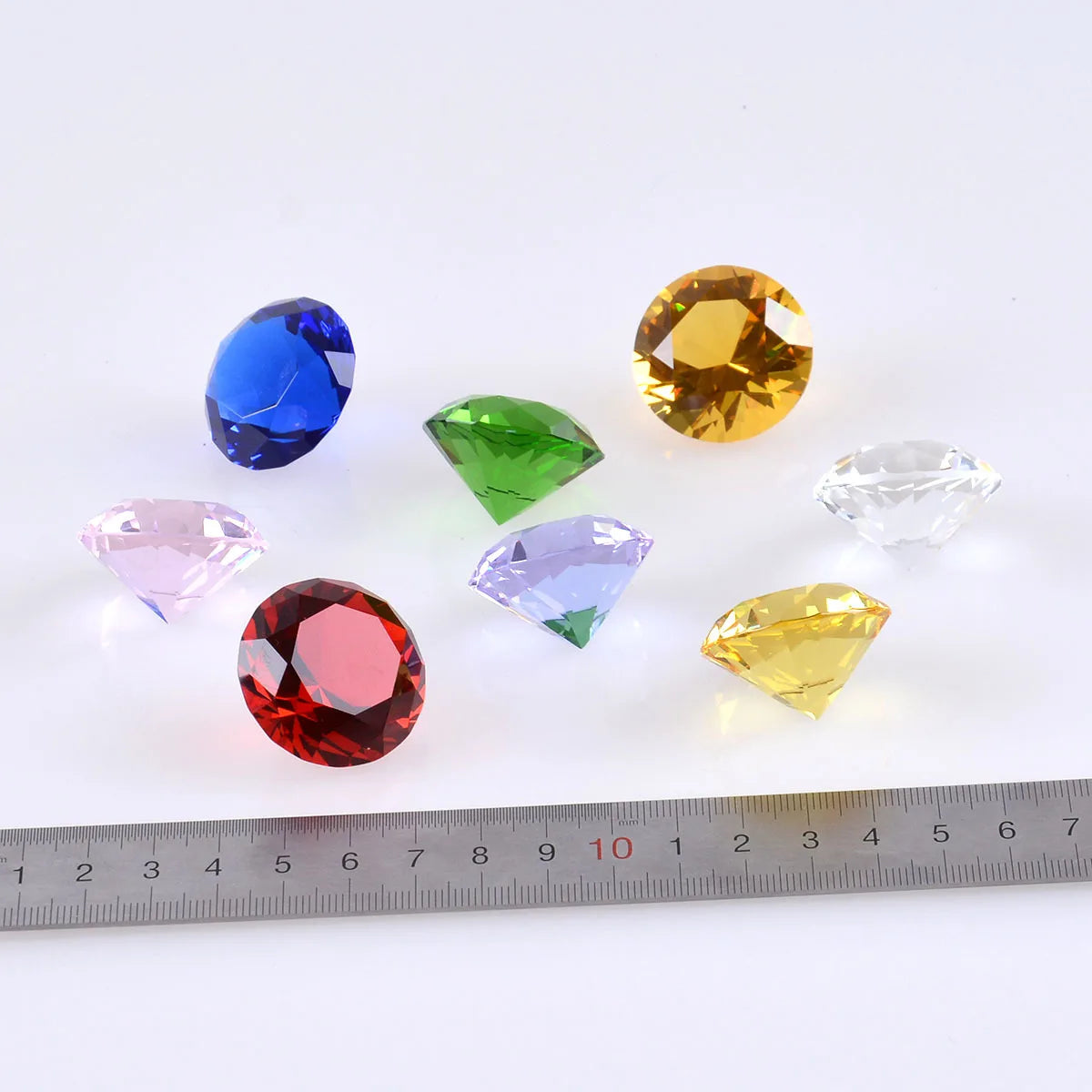 Crystal Glass Marbles Diamond  30mm Crafts Ornament Jewelry Home Decor Accessories Gift