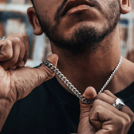 Cuban Link Chain Necklace – Stainless Steel