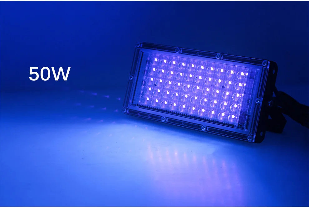 ALIEN 50W 100W LED UV Black Lights Stage Blacklight Ultraviolet Flood Effect Light for Halloween Xmas Dance DJ Disco Party Bar