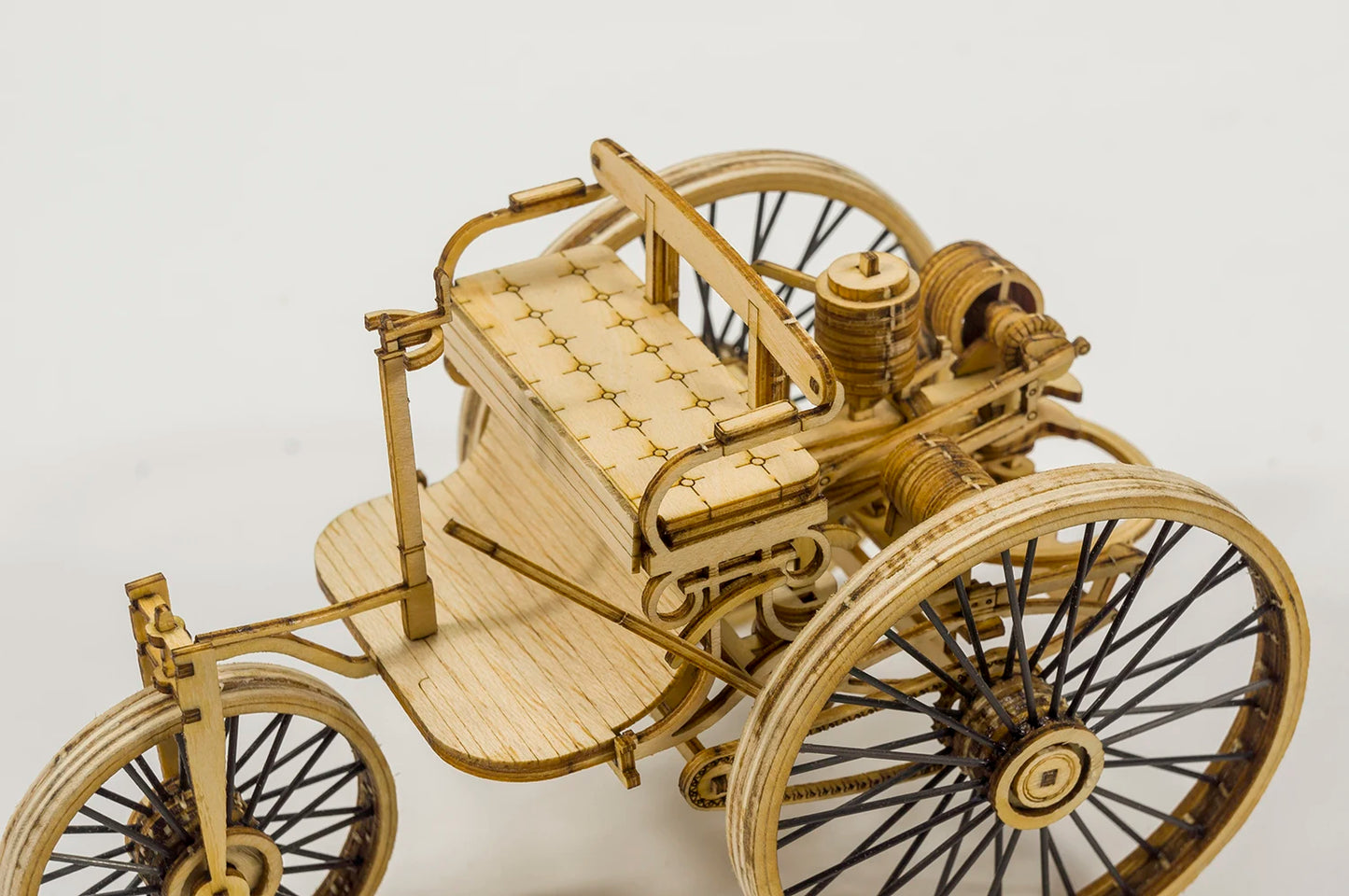 Wooden Toys Building DIY Craft Wood Furnishing Christmas Gift Present Static Model Kit Car Vintage II