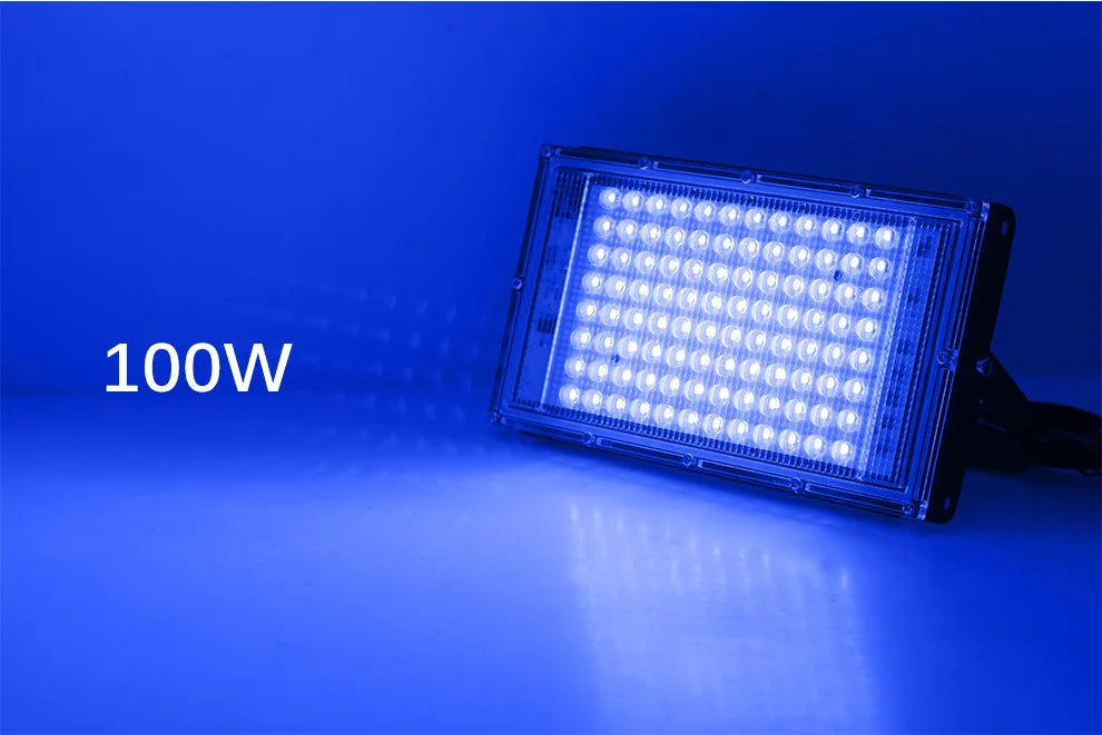 ALIEN 50W 100W LED UV Black Lights Stage Blacklight Ultraviolet Flood Effect Light for Halloween Xmas Dance DJ Disco Party Bar