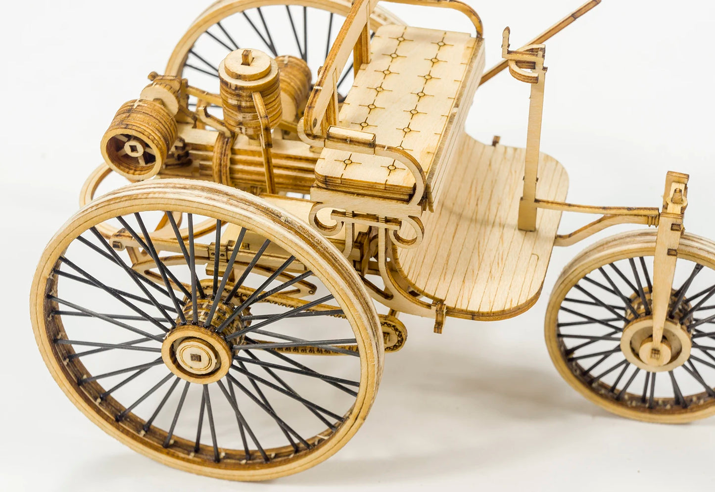 Wooden Toys Building DIY Craft Wood Furnishing Christmas Gift Present Static Model Kit Car Vintage II