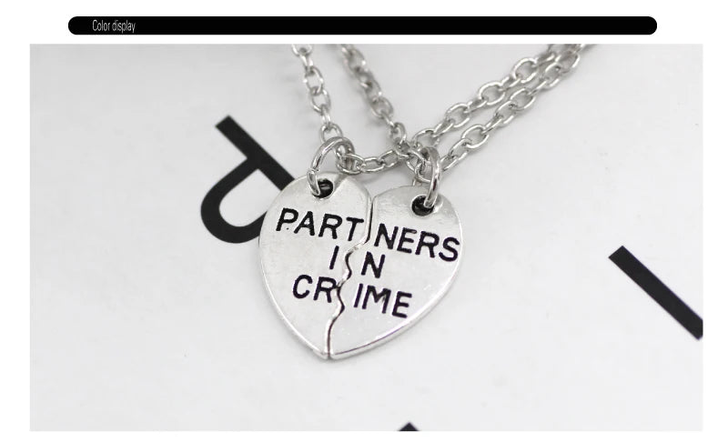 2pcs/set Splicing Necklace Necklace Heartbroken Pendant Necklace Men And Women Best Friends BFF Friendship Birthday Jewelry Gift
